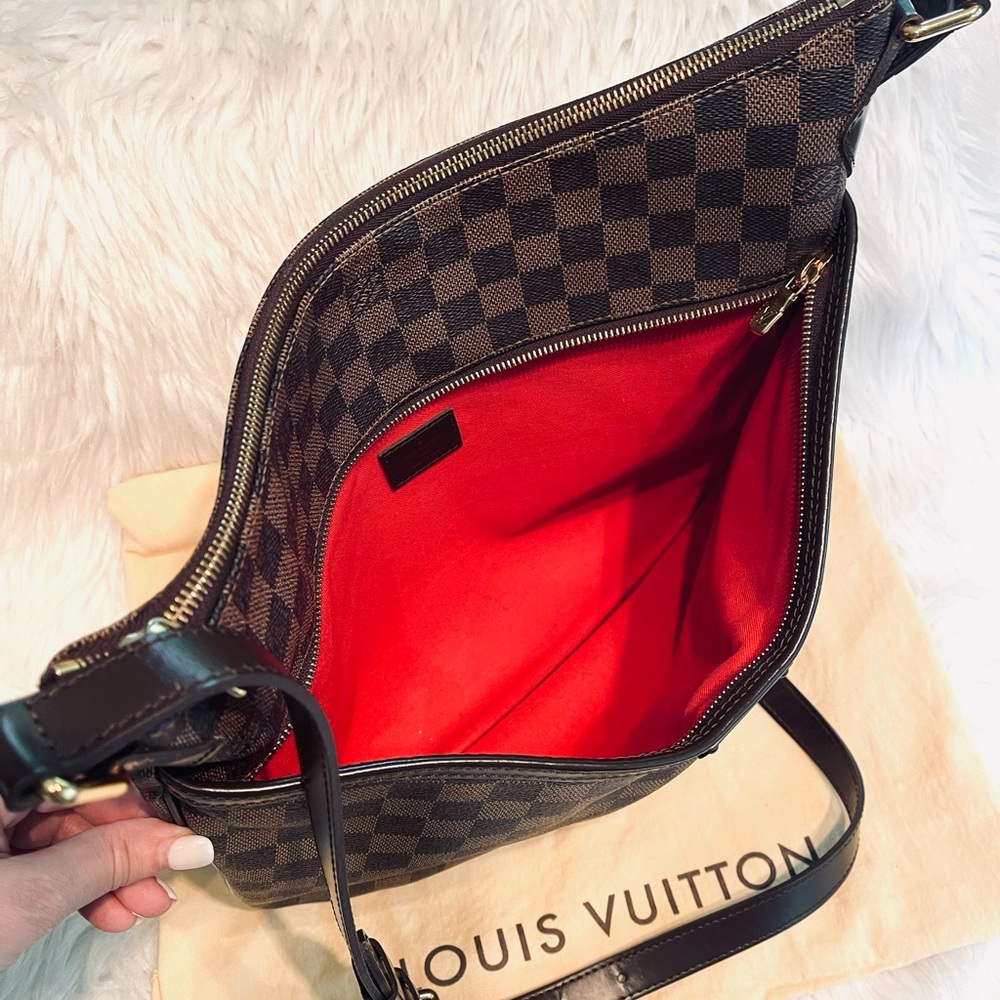 RARE! LOUIS VUITTON Bloomsbury GM (Largest size) Damier Ebene Crossbody - Picture 12 of 16
